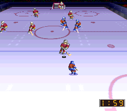 Super Hockey '94 (Japan) In game screenshot